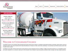 Tablet Screenshot of consolidatedconcrete.com